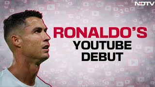 UR Cristiano Official  Ronaldo Shatters World Record Hours After Launching His YouTube Channel [upl. by Carrissa]