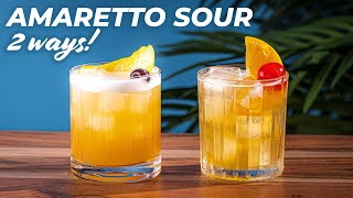 Amaretto Sour cocktail recipe comparison [upl. by Suoirtemed]