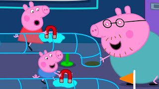 Peppa Pigs Magnet Slime Race 🐷 🚂 Playtime With Peppa [upl. by Mayap37]