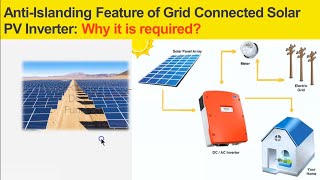 Anti Islanding Features of Grid Connected Solar PV System why it is required solarsystem [upl. by Romona]