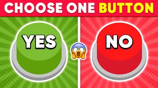 Choose One BUTTON 😱 YES or NO Challenge 🟢🔴 [upl. by Aenad]