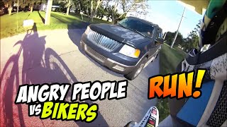 Stupid Angry People Vs Bikers 2024  Angry Man Chases Motorcycle [upl. by Llennahc904]