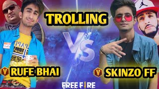 Trolling Rufe Bhai FF In 1 vs 1  Dankest Memes With Rufe Bhai [upl. by Masterson162]