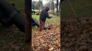 🍂FRADAN TOW BEHIND LEAF VACUUM DEBRIS LOADER leafremoval debrisremoval [upl. by Ace153]