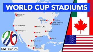 FIFA World Cup 2026 Stadiums [upl. by Divadleahcim85]