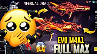 M4A1 EVO GUN FULL LEVEL 4 FREE FIRE EVO GUN MAXFF NEW EVENT 😲 HOW TO UPGRADE EVO GUN IN FREE FIRE [upl. by Aihsenor]