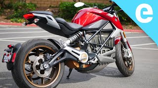 2020 Zero SRF electric motorcycle review 82 kW of thrills [upl. by Ecinrev]