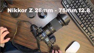 Nikkor Z 28 mm  75 mm f28 lens Unboxing [upl. by Clareta]