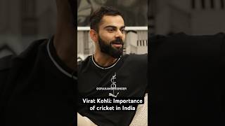 Cricketer Virat Kohli explains fans’ passion for cricket in India cricket viratkohli [upl. by Ammadis]