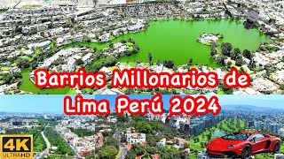 TOP lugares y barrios mas RICOS y PITUCOS de LIMA PERÚ 2024 [upl. by Milas]