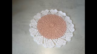 Tuto napperon coeur au crochet [upl. by Ella447]