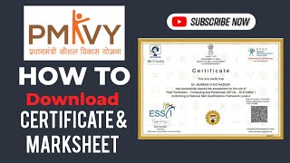 PMKVY Certificate And Marksheet Download [upl. by Pomeroy916]