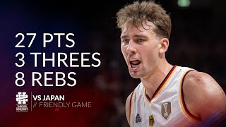 Franz Wagner 27 pts 3 threes 8 rebs vs Japan Friendly Game [upl. by Galatia]