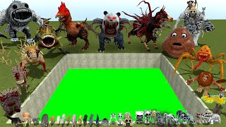 DESTROY MUTANT ANIMAL ZOOCHOSIS ZOONOMALY POU BOU REVENGE DEEPSEA MONSTERS in TOXIC HOLE Garrys Mod [upl. by Caroline]