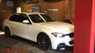 BMW 330d F30 M Performance ECU Remap DPF EGR Rolling Road Dyno FRRTuning [upl. by Barris]