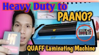 HOW TO Use QUAFF Laminating Machine  HowsTops [upl. by Stillas]