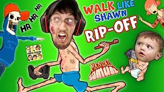 WALK LIKE SHAWN Video Game RipOff FGTEEV HILARIOUS Funny Fails w Manual Samuel the DOOFY ZOMBIE [upl. by Anitel]