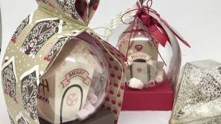 quot29quot Sleeps Till Christmas  Heart Box Wrap for Clear Baubles with Stampin Up [upl. by Iiette]