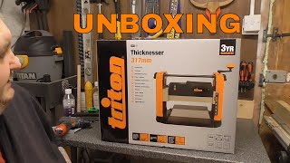 Triton TPT125 317 mm Thicknesser Unboxing and Review tritonthicknesser tritontools [upl. by Aicnelev]