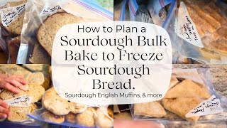 How to Plan a Sourdough Bulk Bake to Freeze Sourdough Bread Sourdough English Muffins amp more [upl. by Heger182]