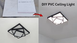 How to Make Ceiling Light from PVC  DIY project  PVC pipe crafts [upl. by Anina]