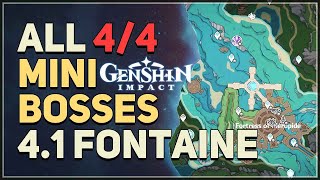 All Mini Bosses Genshin Impact 41 [upl. by Mosera]