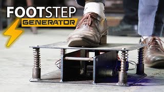 Electricity Generator Tiles Project  Footstep Power Generator Mechanical Project Ideas [upl. by Ahsac245]