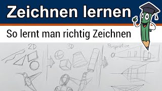 Wie LERNE ich am besten ZEICHNEN 👉 Zeichnen lernen für Anfänger  Probiere es aus [upl. by Fadiman199]