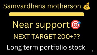 Motherson share latest news 🔥 Motherson share near support 👍 motherson target 200🎯 [upl. by Rufe]