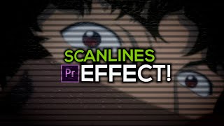 VHSScanlines Effect in Premiere Pro OVERLAYS included [upl. by Dubenko]