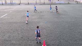 U10 U9 passing agility and coordination  passe agilité et coordination training [upl. by Seema222]