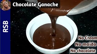 Cocoa Powder GanachePouringSpread and Piping GanacheNo Cream No Chocolate Ganache Recipe [upl. by Filip]