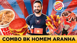 BURGER KING COMBO HOMEM ARANHA x3  Quanto tempo [upl. by Aserret914]