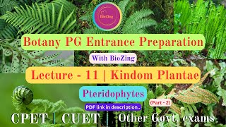 Pteridophytes In Odia  Botany PG Entrance Test Preparation 2025  CPET  CUET PG [upl. by Rufus]