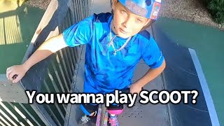 SCOOT BATTLE He is too good 🏆🛴Roman Dellapena shorts shortvideo viralvideo challenge scooter [upl. by Ahseki]