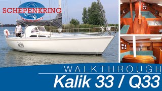 Kalik 33 Q33 for sale  Yacht Walkthrough   Schepenkring Lelystad  4K [upl. by Wernda]