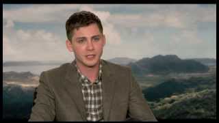 Logan Lerman Interview  quotNoahquot [upl. by Oflunra]