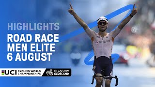 Men Elite Road Race Highlights  2023 UCI Cycling World Championships [upl. by Aihsetan]