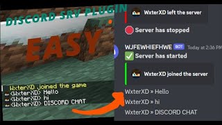 Easy How Link Your Minecraft Aternos server chat with Discord DiscordSRV [upl. by Etnomal231]