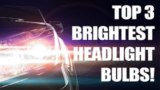 Top 3 Brightest Headlight Bulbs Tested Halogen [upl. by Janeczka]