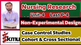 non experimental research design unit4 part4 last nursing research [upl. by Tally]