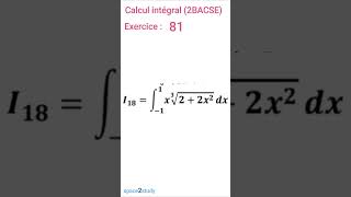 Exercice 81 Calcul intégral 2BACSE SPACE2STUDY MATHS [upl. by Bricker493]