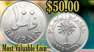 100 fils BAHRAIN coin value Rs8700  100 Fils 1385 silver coin price in India and pkr [upl. by Eatnoid]