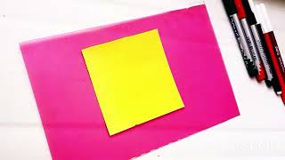 How to make Origami paper flower  Easy craft  DIYcrafts​viralvideo [upl. by Eihtur]