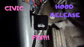 Ek Civic Hood Release Handle Fix For Cheap [upl. by Lough]