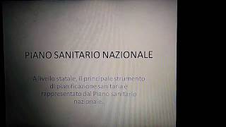 Piano Sanitario Nazionale [upl. by Einahteb721]