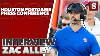 HOUSTON POSTGAME PRESS CONFERENCE Defensive coordinator Zac Alley [upl. by Viv]