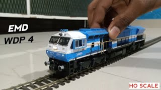 INDIAN RAILWAYS MODEL  WDP4 MOTORIZED DIESEL LOCOMOTIVE  HO SCALE [upl. by Bergen]