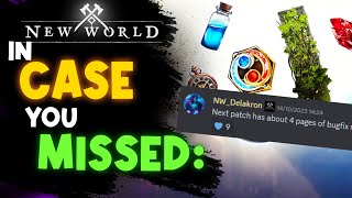 MAJOR Bug amp Quest Fixes Coming amp Transmog Tokens From Prime ⚔️New World [upl. by Ojyllek]