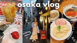 osaka vlog 🇯🇵 kuromon market street food perfect hotel location local shops exploring namba area [upl. by Asia212]